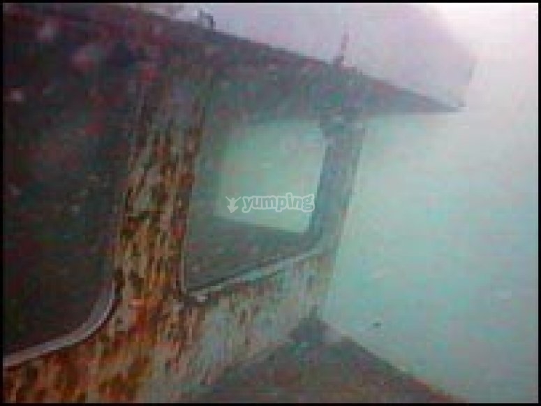 The Scylla underwater The Scylla underwater