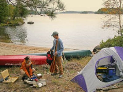 Weekend Canoe Camping in Chelmer river