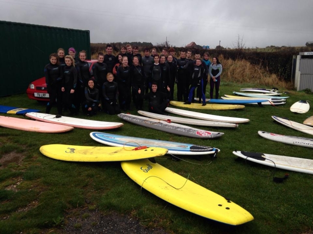Surfing is great fun for groups