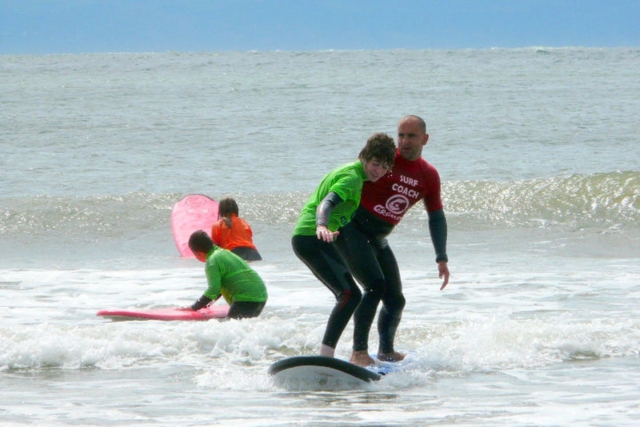 Surfing in Wales