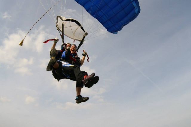 Floating through the air