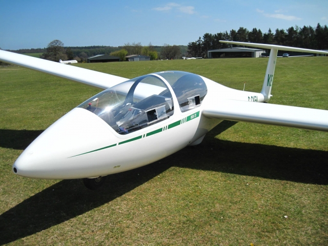 One of our gliders at Devon & Somerset Gliding Club