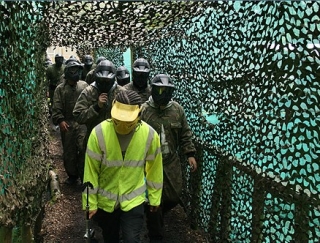 The teams are led out to prepare for battle