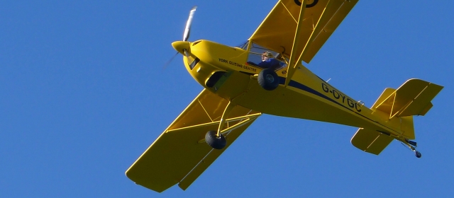 Light aircraft at York Gliding Centre