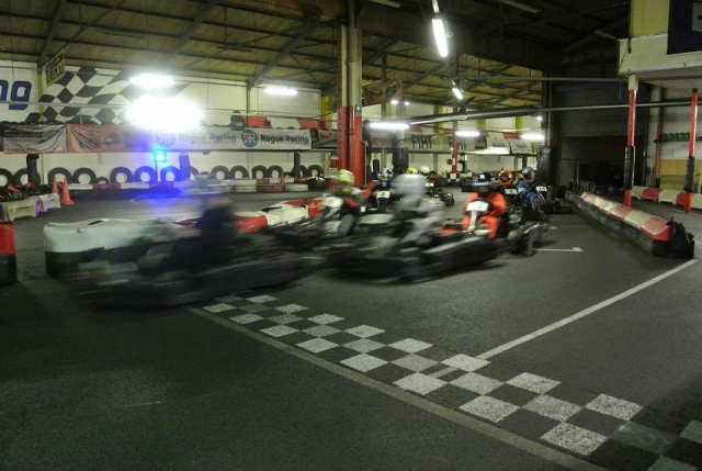 Racing around the track