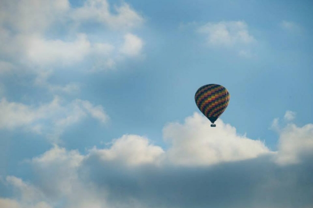 Flying through the air