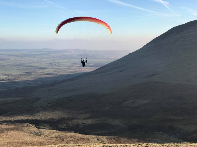 landing with Air Ventures Paragliding School
