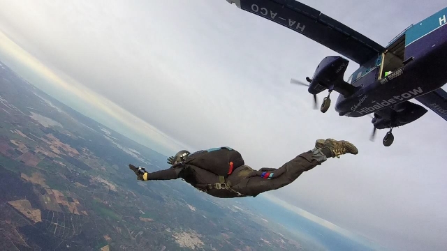 Jumping from the plane