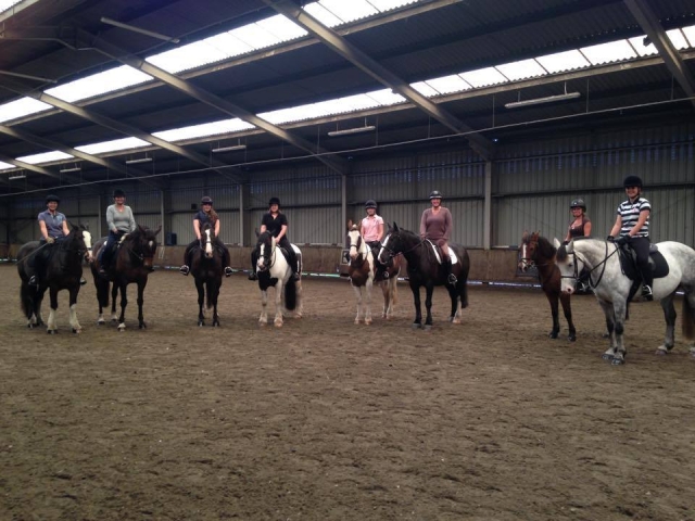 Our indoor arena in Radway Riding School