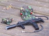 An example of one of the laser guns