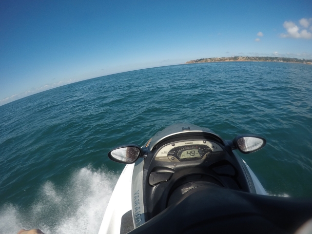 Jet skiing