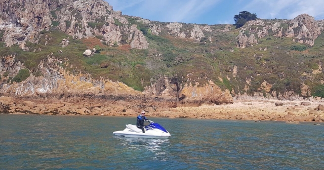 Jet skiing