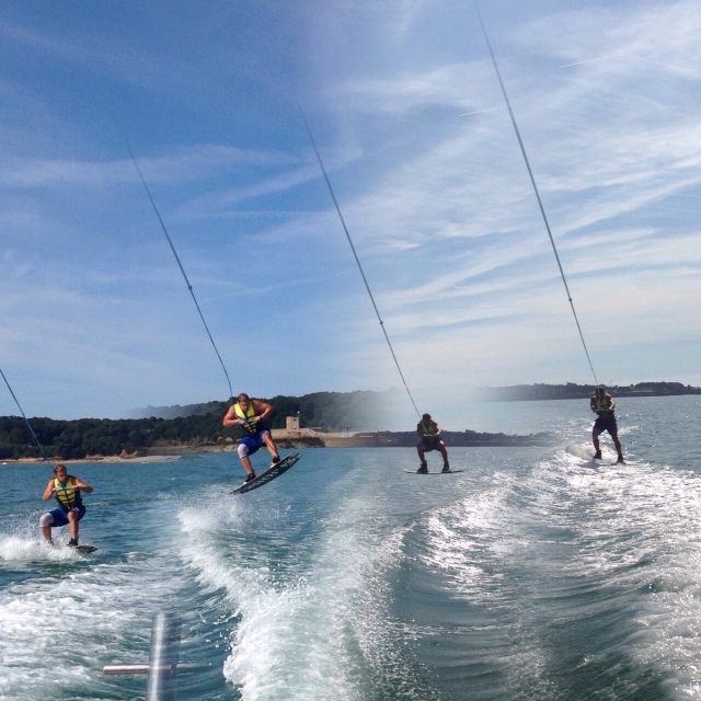 Wake boarding