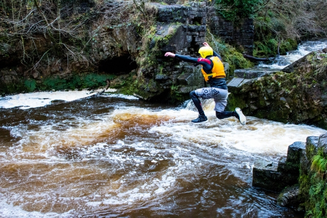 Gorge walking at South Wales