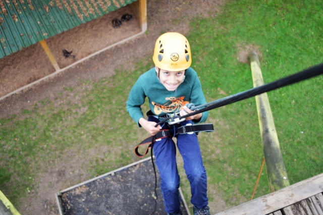 Junior abseiling