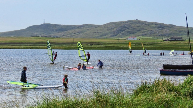  sesiones de windsurfing en Escocia.