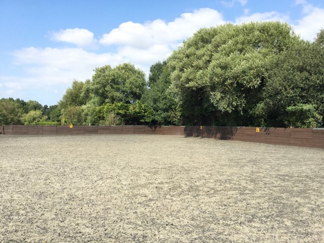 The open arena in Willowbrook Riding Centre