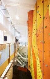 The length of our climbing walls