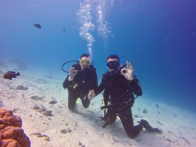 Disfrute de un día bajo el agua 