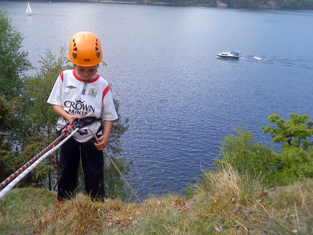Kiddie abseiling