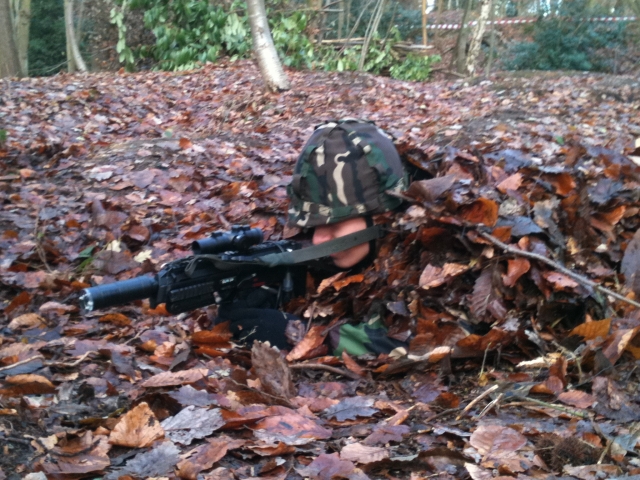 Camoflaged under the leaves