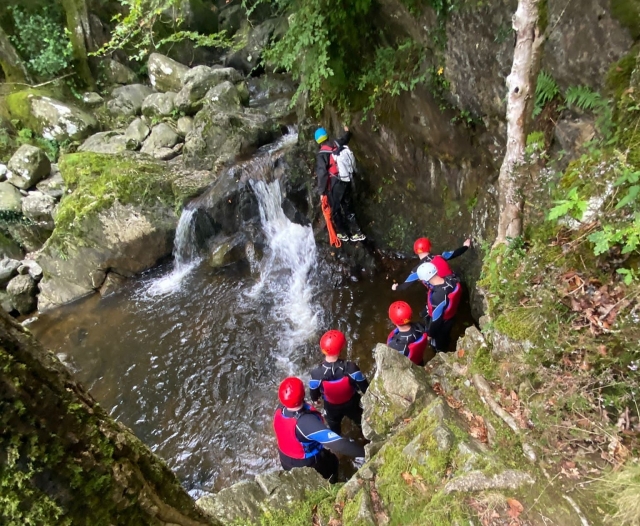Exciting canyoning adventure
