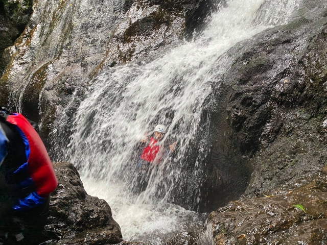 Explore under waterfalls