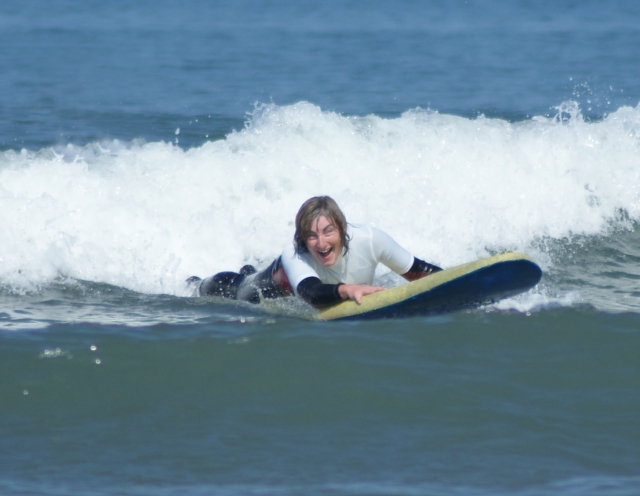 Catching that first wave