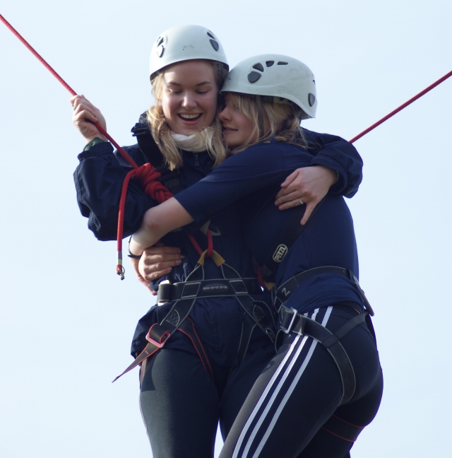 Taking on the High Ropes Course at Skern Lodge