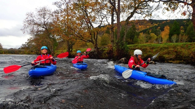 Kayaking Down River Tay