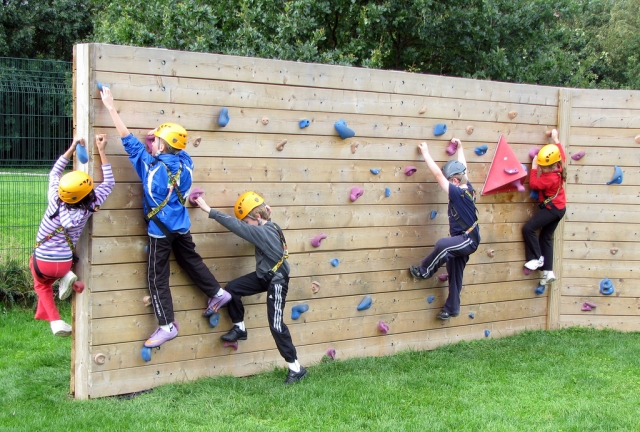 Children climbing