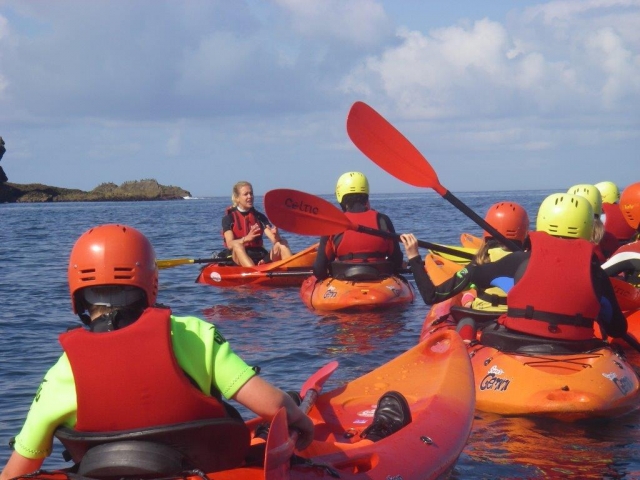On the water near Mullion island