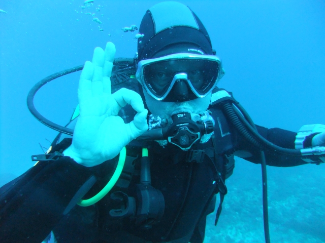  Happy diver 