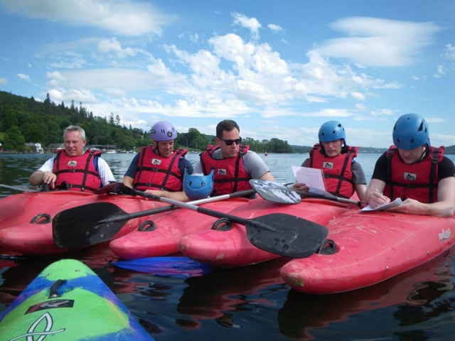 Kayaking with friends