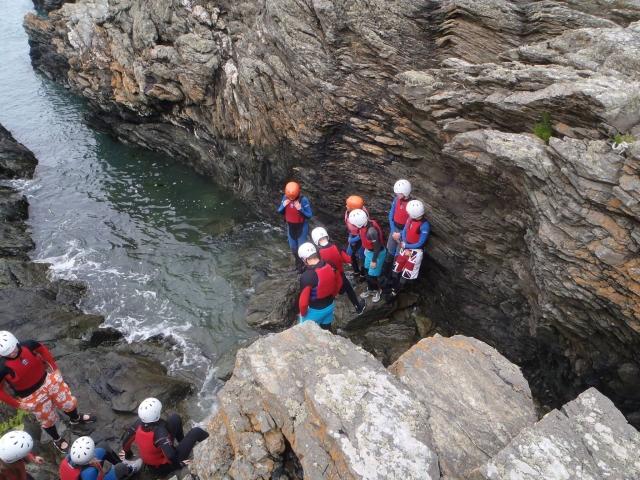 Canyoning tour with family