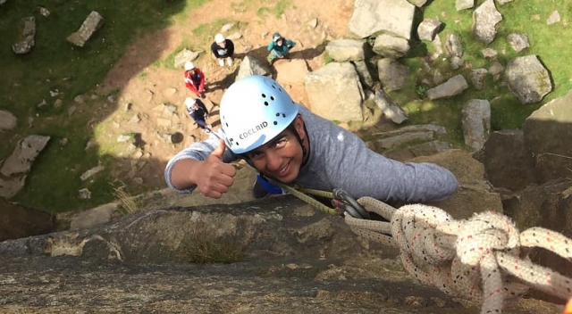 Klettern in Derbyshire