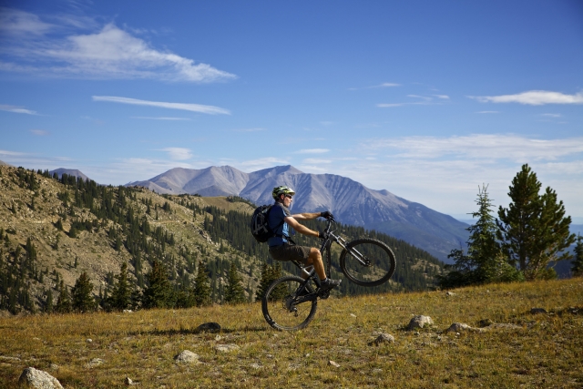 Biking in nature
