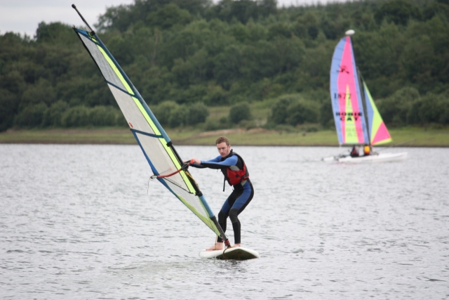 Windsurfer taking on our lake