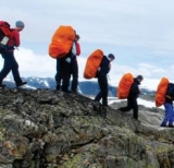 Hiking in the mountains