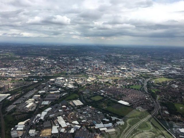 Flying over York Minster