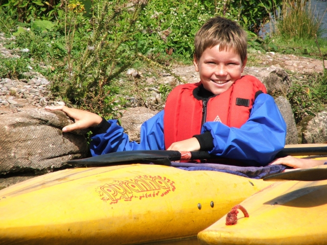  Ein glücklicher Paddler 