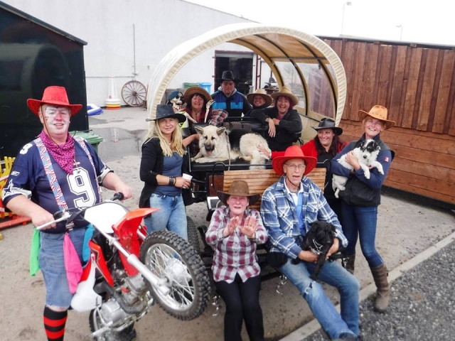 The staff of Newtonmore Riding Centre