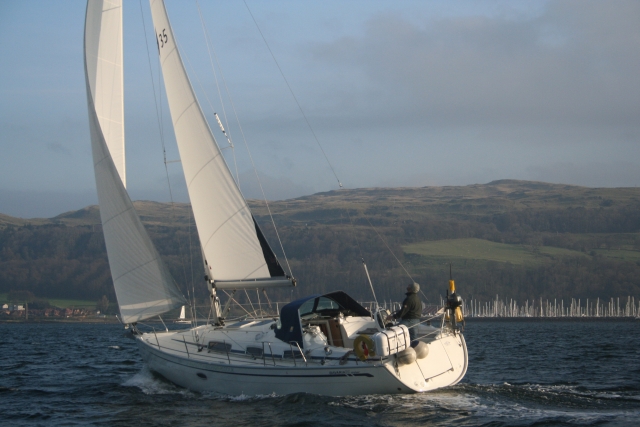 Bavaria 35 Cruiser off Largs