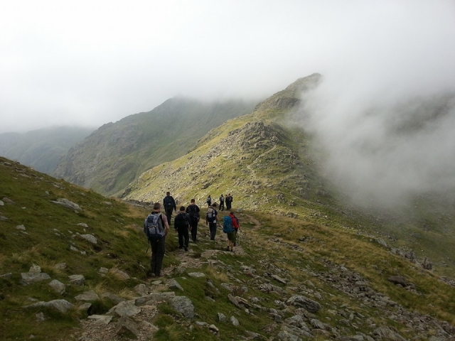Walking through the countryside