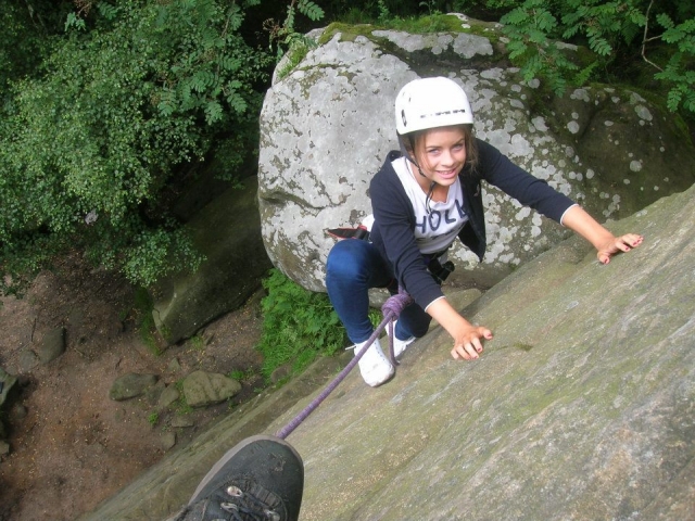 Climber at Brimham