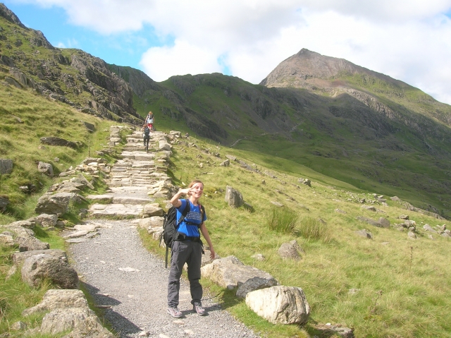 Walking in the hills