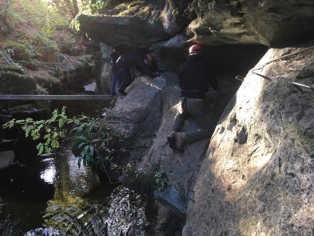 Avventura di arrampicata nello Yorkshire