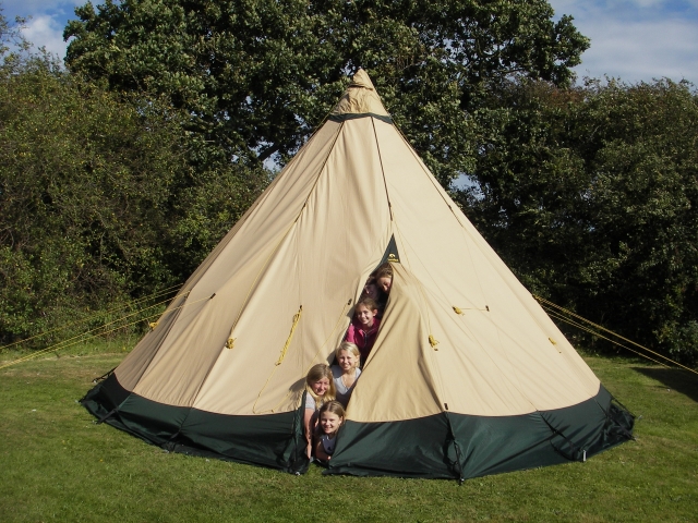 Tepee camping