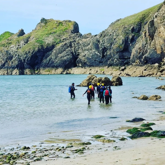  Coasteering in Pembrokeshire 