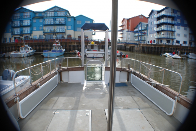 Vista desde la cabina hasta el Hive Hoist 